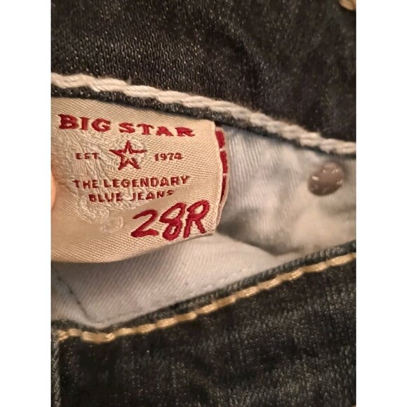 Big Star Jeans Womens 28R Boot Cut Low Rise Light Wash Denim Stretch Liv 30X32 - Picture 8 of 11